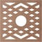 Ekena Millwork Chevron Wood Fretwork Pierced Ceiling Medallion, Wood (Paint Grade), 34"OD x 8 3/4"ID x 3/8"T CMWP34X34X0375CHMF - alternate 3